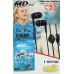 MD Gold Earphone with Big Bass Sound MD25